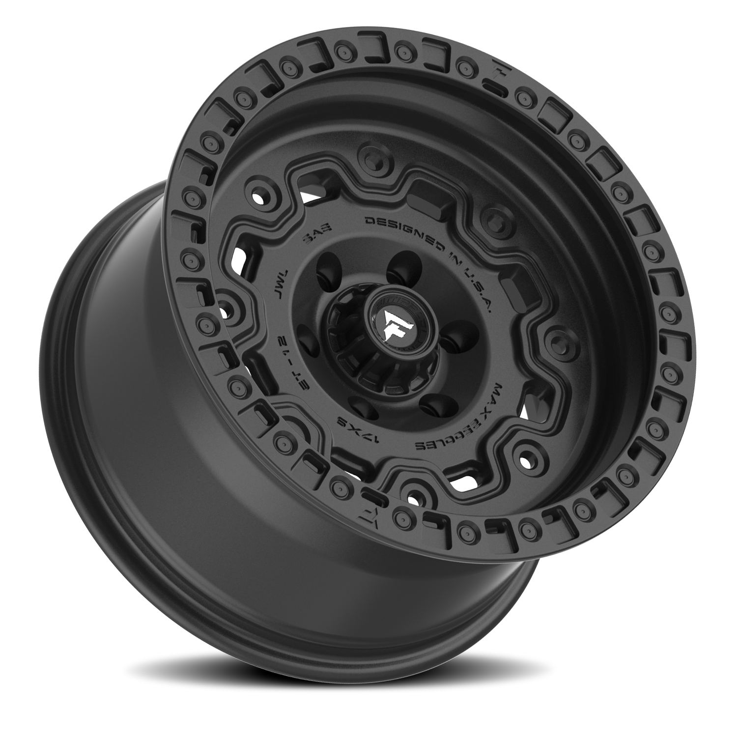 Fittipaldi Offroad Terra Series 20x9" 8x165.1mm 125.2mm CB +18mm Satin Black