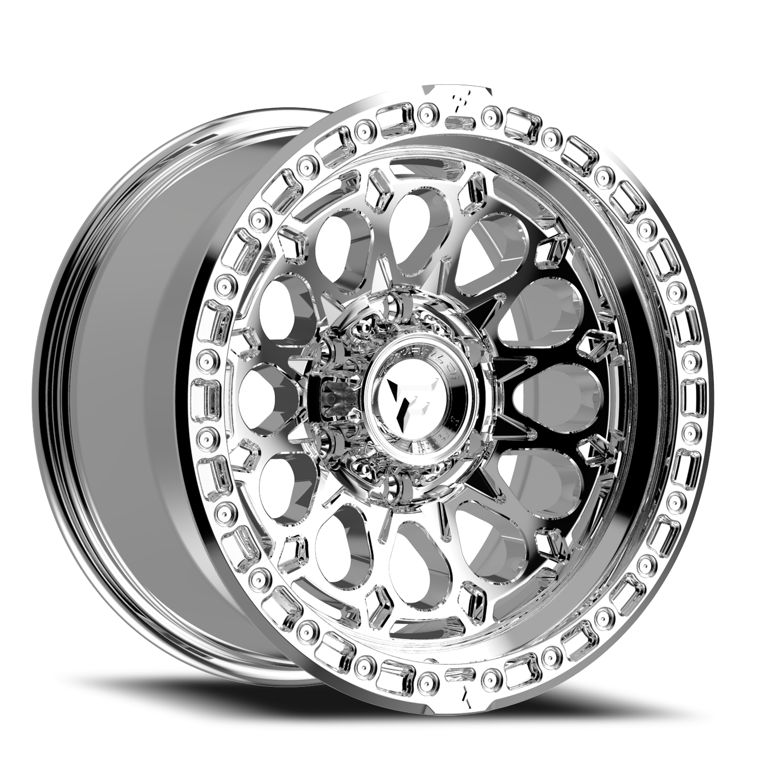 Fittipaldi Offroad Terra Series 17x9" 6x139.7mm 106.2mm CB -12mm Chrome Mirror Coat Chrome