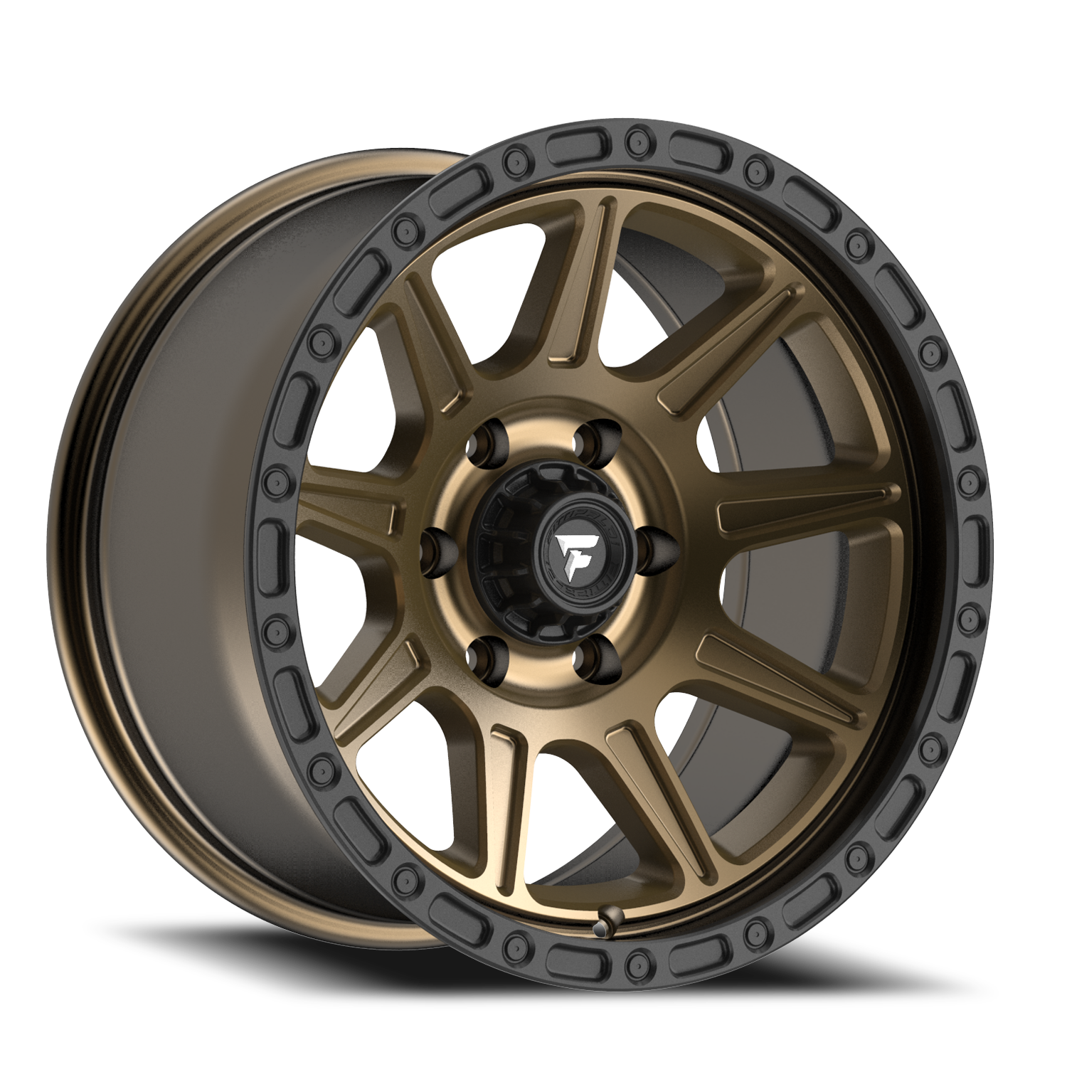 Fittipaldi Offroad Terra Series 17x9" 6x135mm 87.1mm CB -6mm Satin Bronze Satin Black Lip