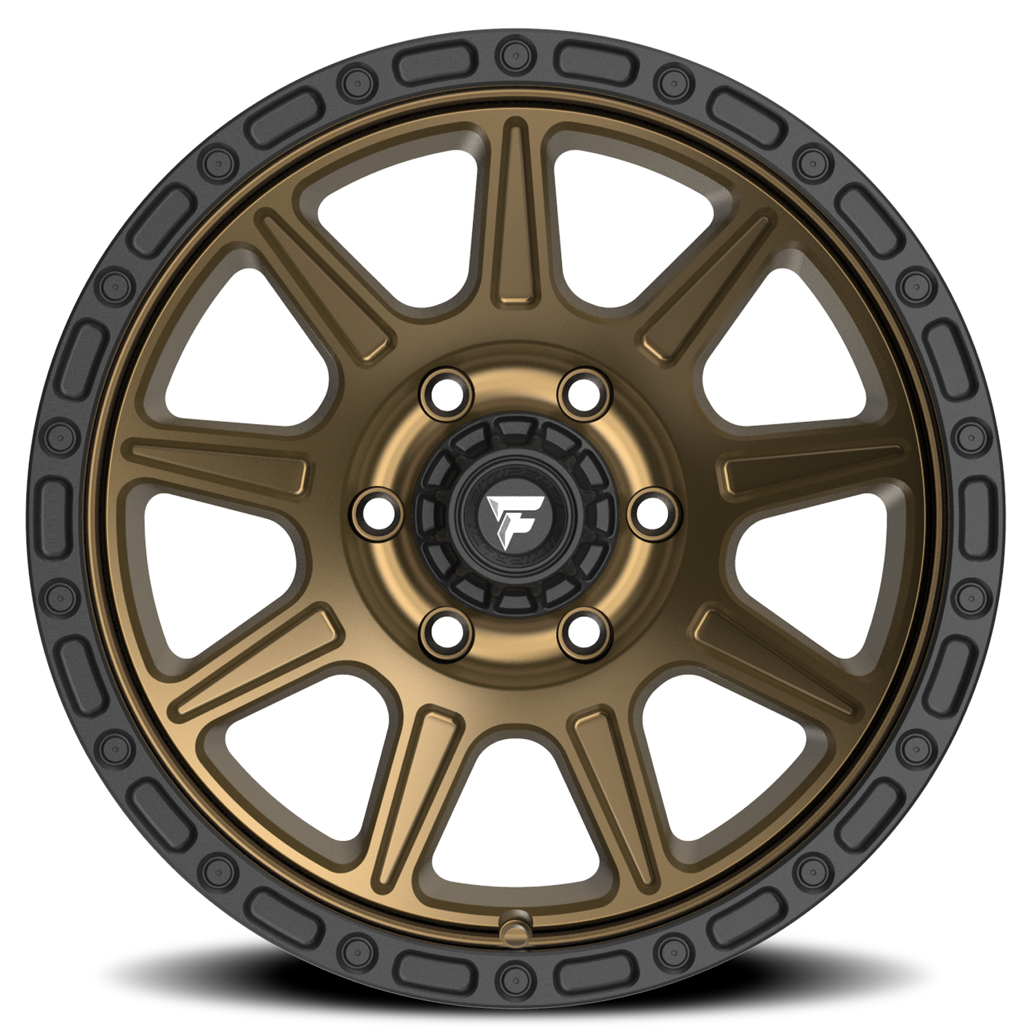Fittipaldi Offroad Terra Series 17x9" 6x135mm 87.1mm CB -6mm Satin Bronze Satin Black Lip