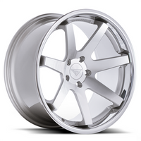 Ferrada Wheels FR1 Machine Silver / Chrome Lip 22x11 5x120 ET20 74.1 Super Deep Concavity