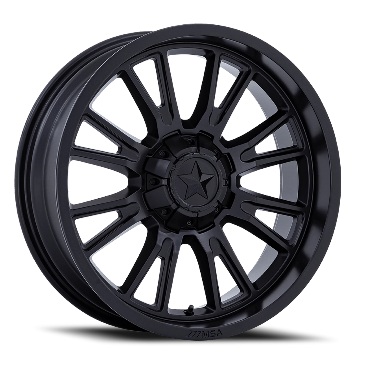MSA Thunderlips 24x7" 5x114.3mm 72.56mm CB 0mm Matte Black