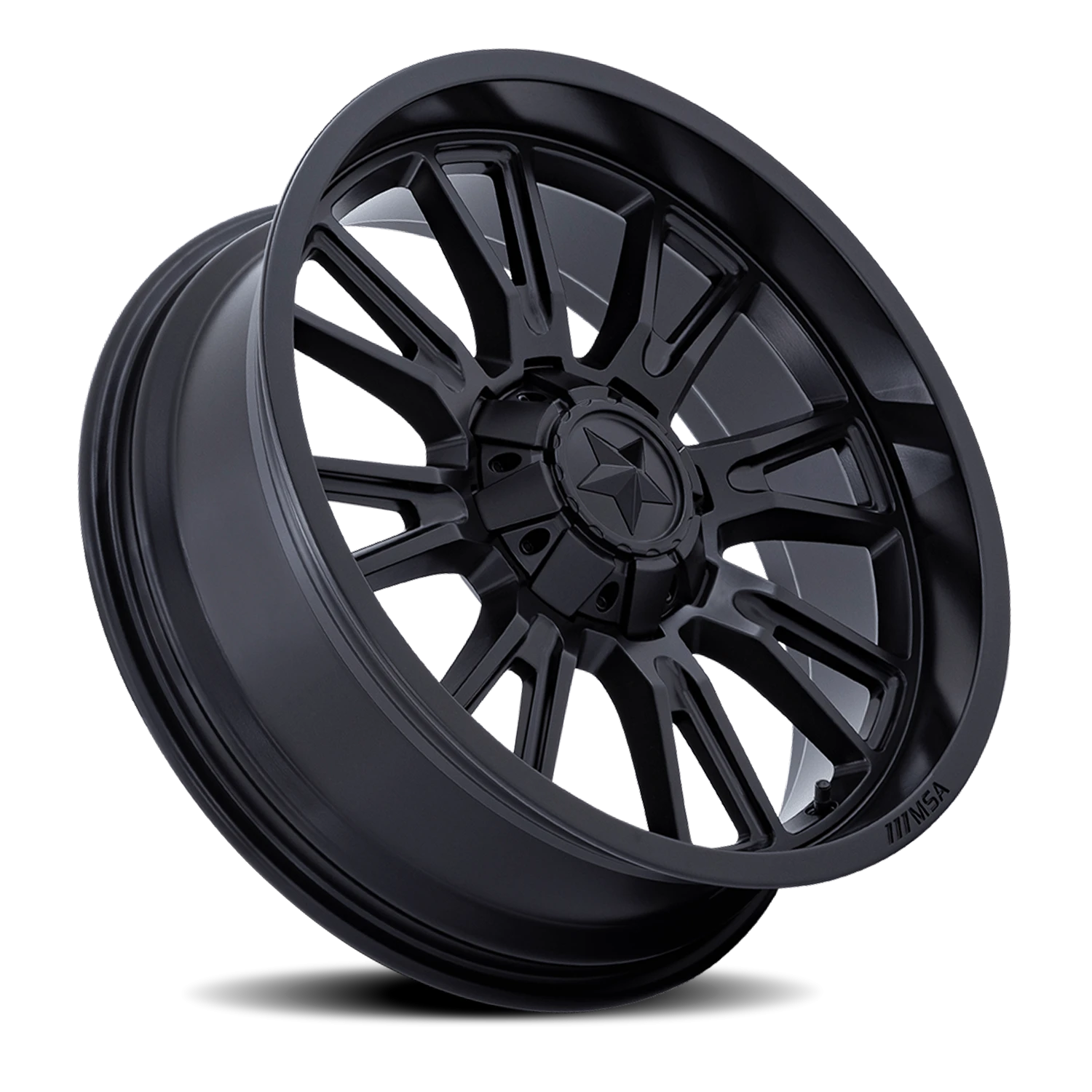 MSA Thunderlips 24x7" 5x114.3mm 72.56mm CB 0mm Matte Black