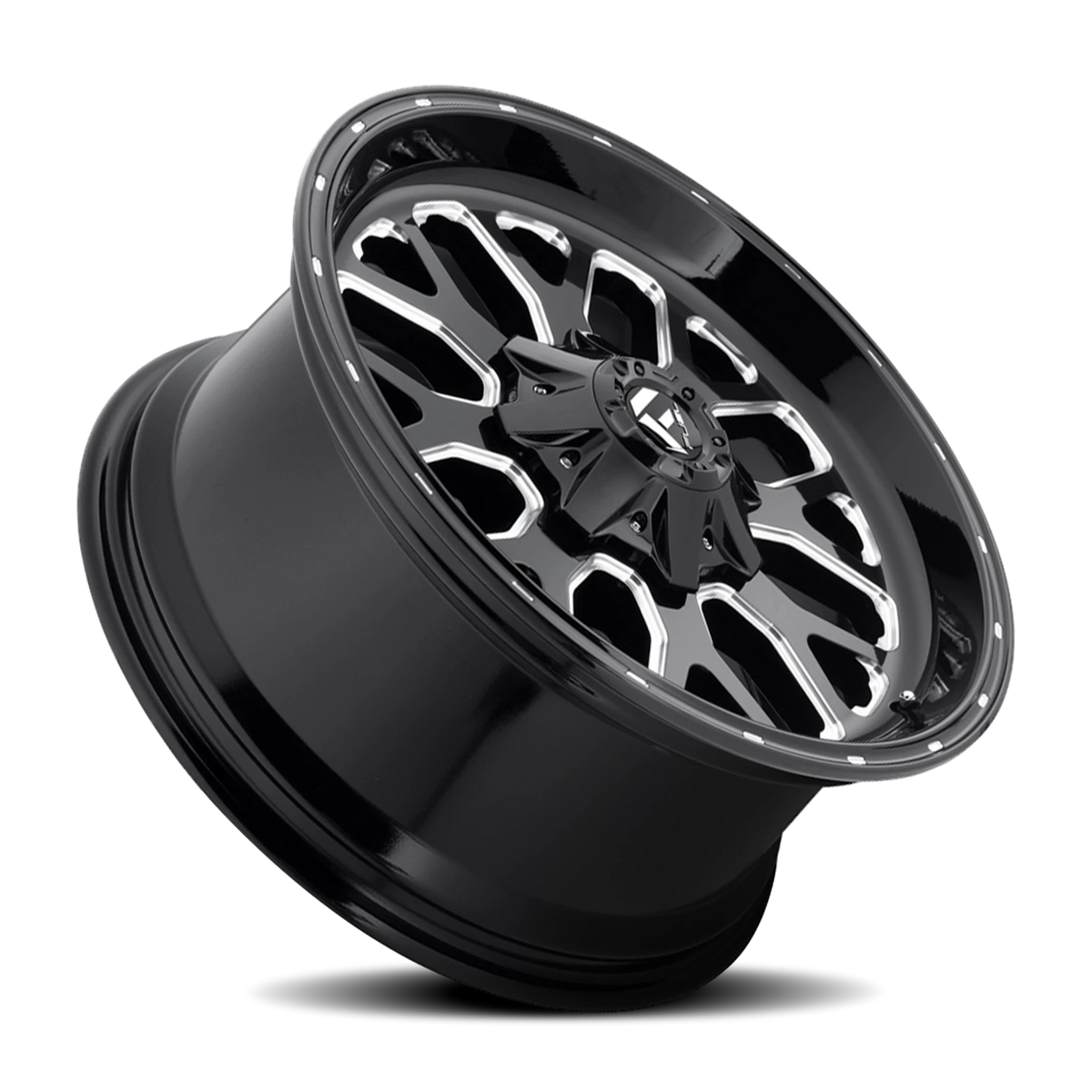 Fuel Titan 20x9 +7 6x120mm 67mm Gloss Black Milled