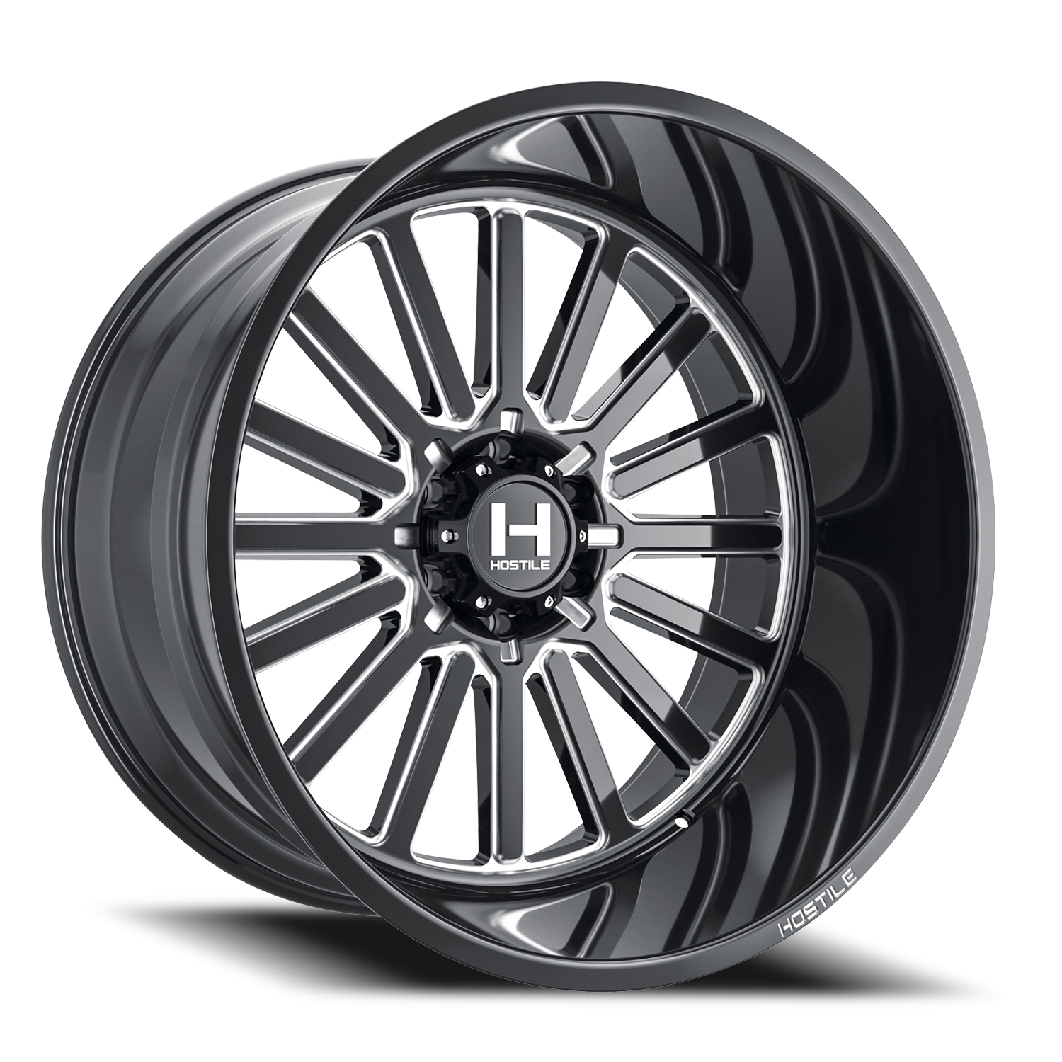 Hostile Titan H127 BC 22x10 -25 6x135mm 87mm Blade Cut Milled