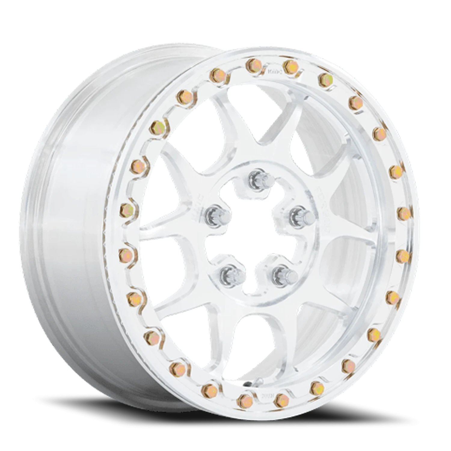 KMC Toro Forged Beadlock 15x6" 5x114.3mm 72.56mm CB +38mm Raw Machined
