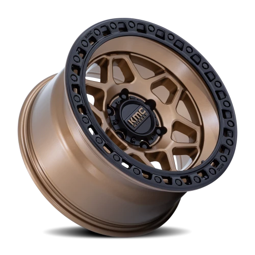 KMC Torx 17x8.5" 6x139.7mm 106.1mm CB +25mm Matte Bronze Gloss Black Lip