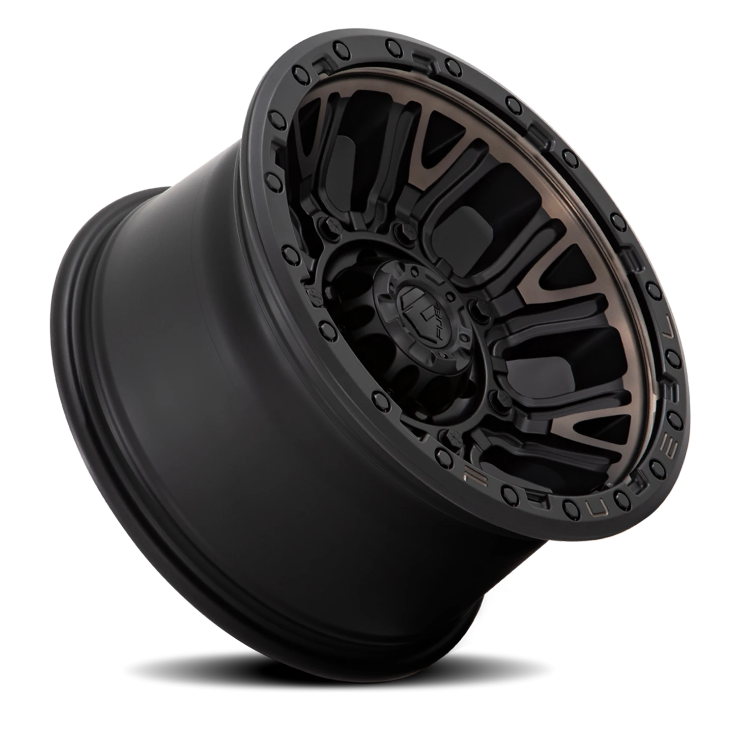 Fuel Traction 17x9" 6x139.7mm 106.1mm CB +1mm Matte Black Double Dark Tint