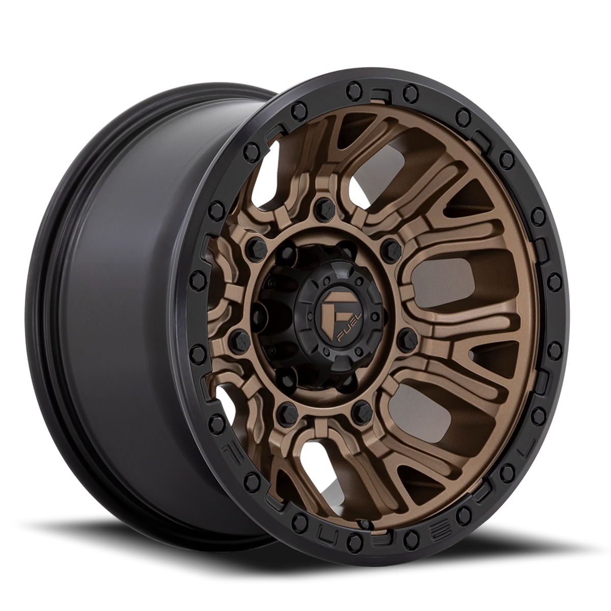 Fuel Traction 20x10 -18 6x135mm 87.1mm Matte Bronze Black Ring