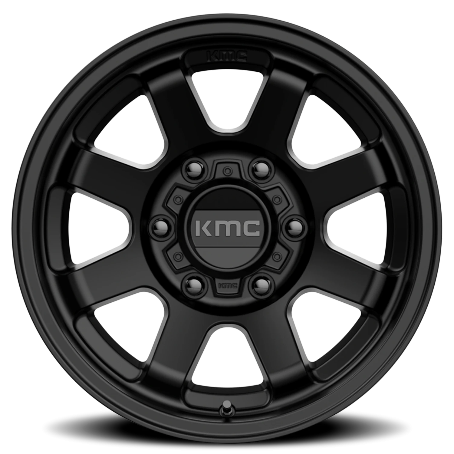 KMC Trail 16x8" 6x139.7mm 106.1mm CB 0mm Satin Black