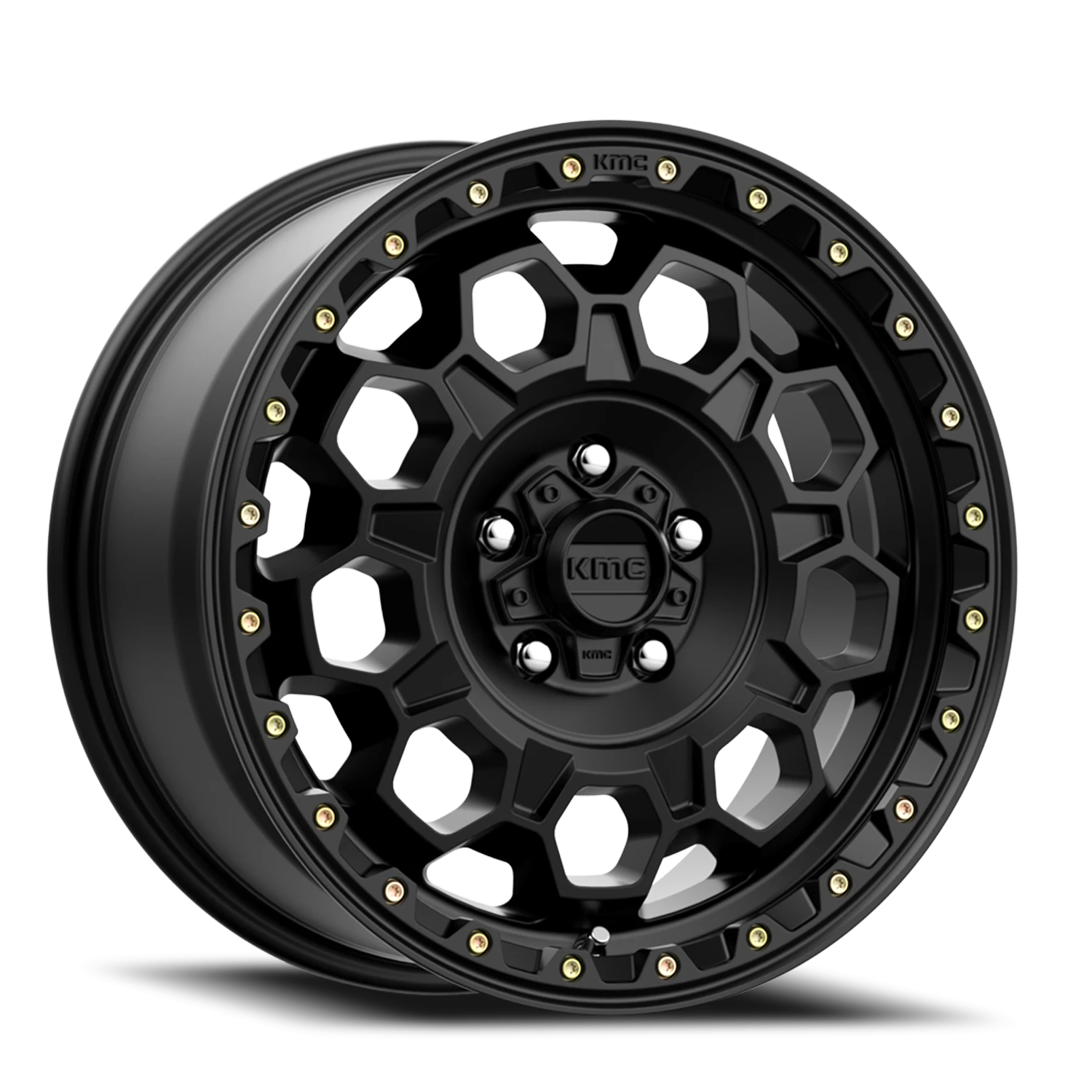 KMC Trek 17x9" 5x127mm 71.5mm CB -12mm Satin Black