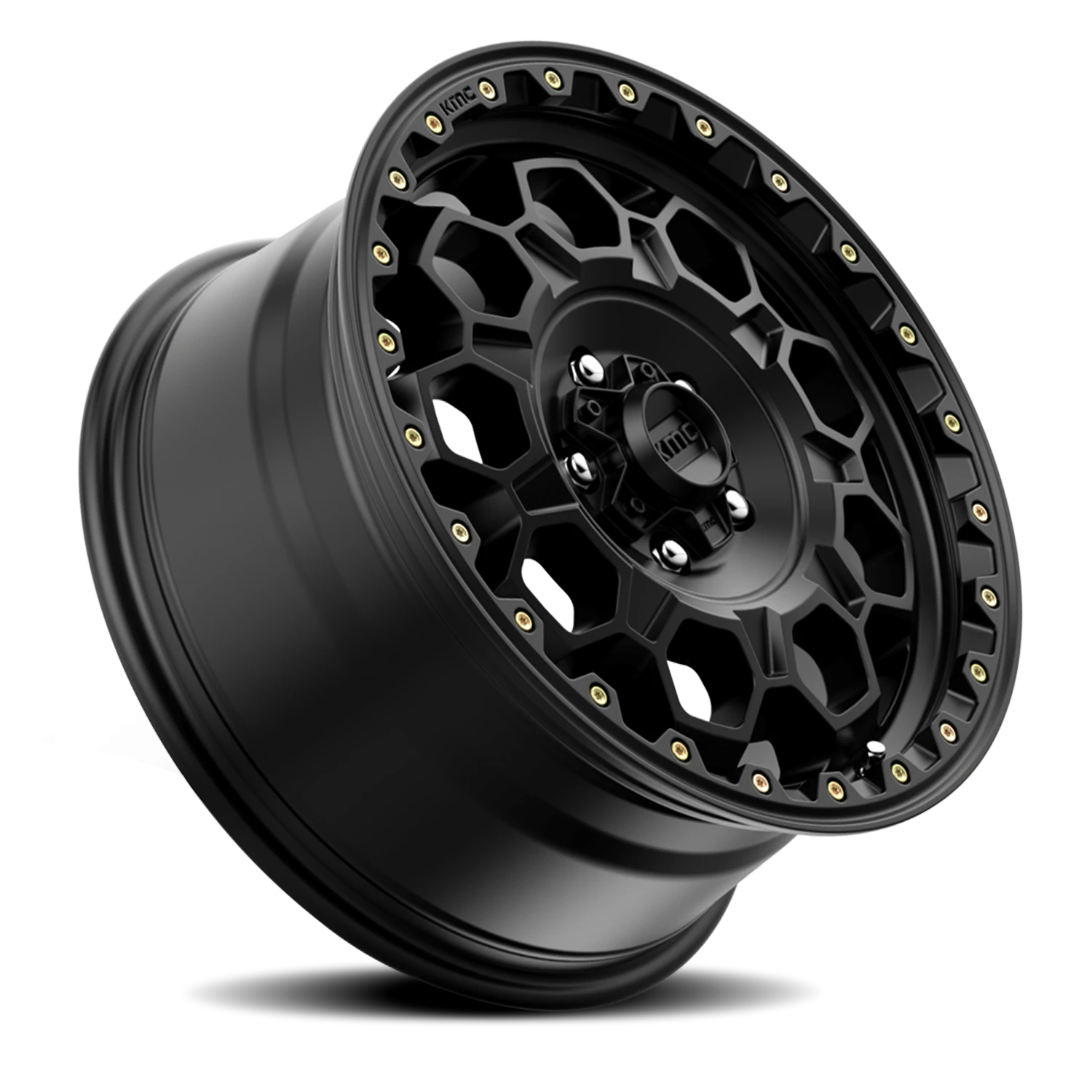 KMC Trek 17x9" 5x127mm 71.5mm CB -12mm Satin Black