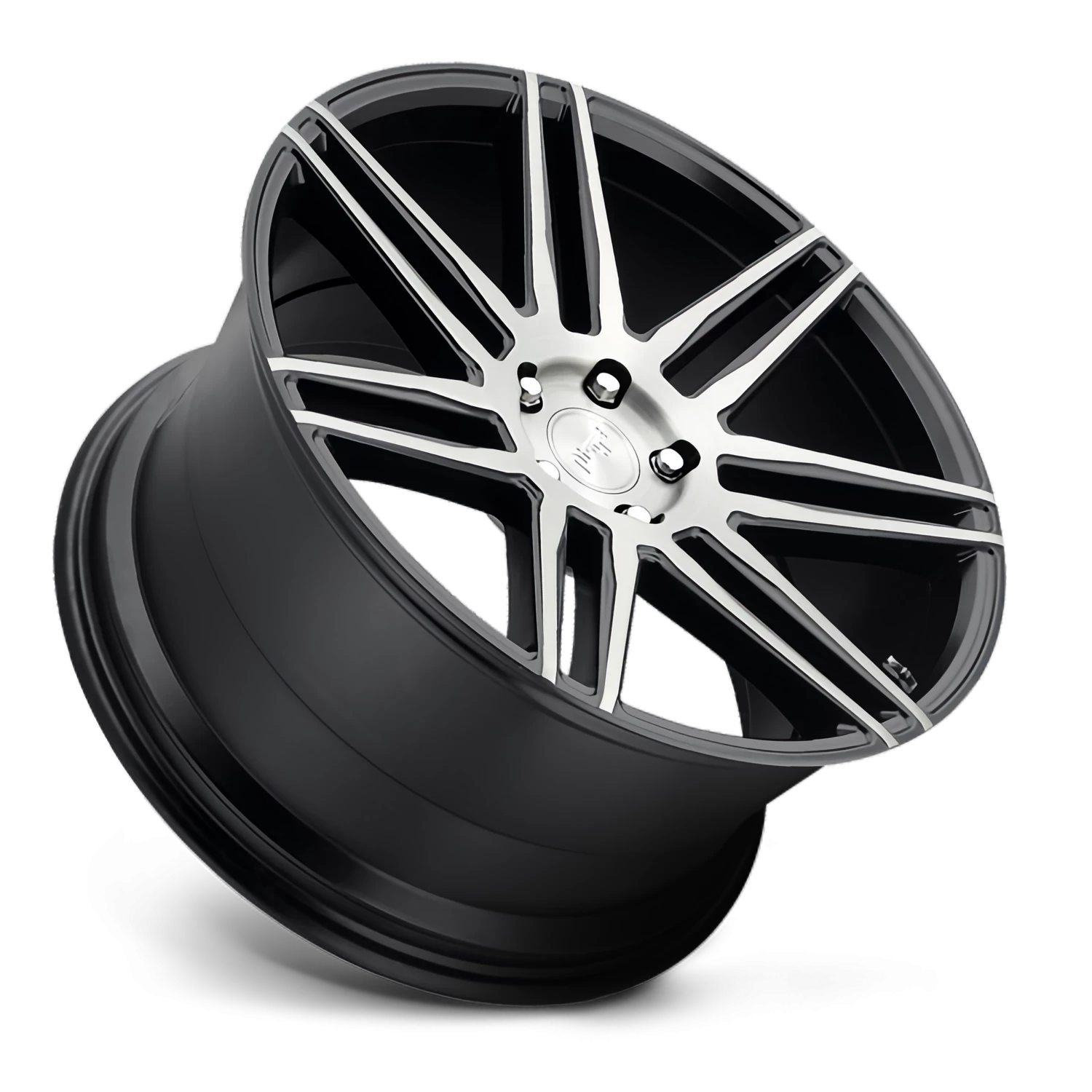 Niche Trento 20x10.5" 5x112mm 66.5mm CB +27mm Gloss Black Brushed