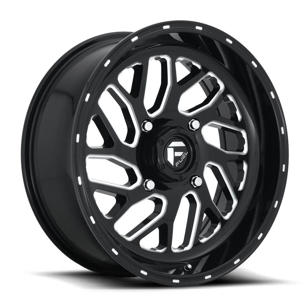 Fuel Triton UTV 16x7" 4x156mm 132mm CB +13mm Gloss Black Milled