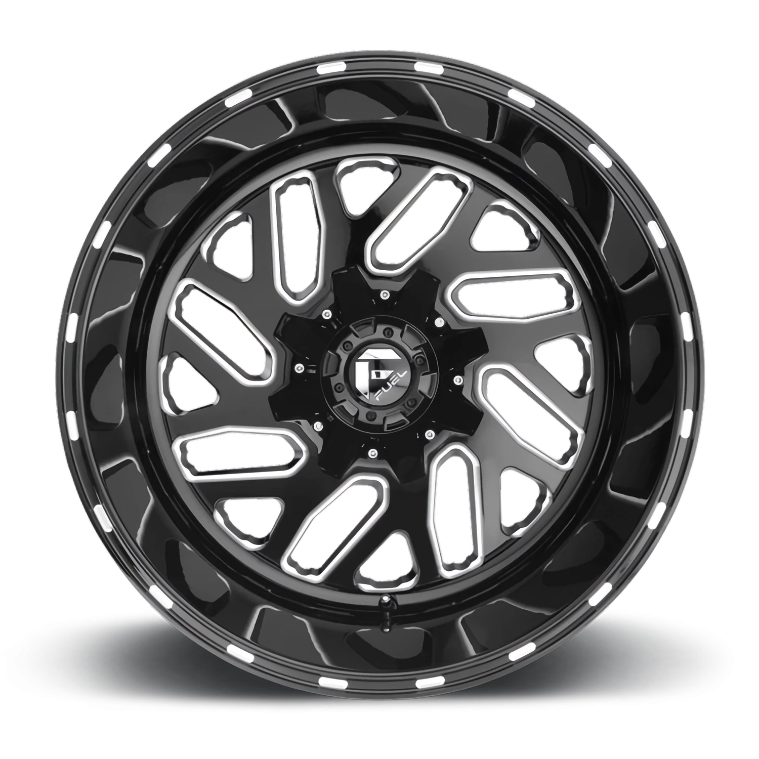 Fuel Triton 22x10" 8x180mm 124.2mm CB -18mm Gloss Black Milled