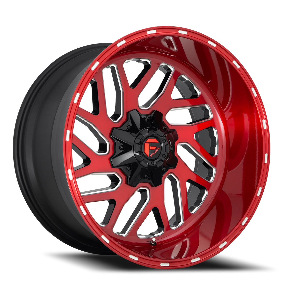 Fuel Triton 20x10 -18 8x165.1mm 125.1mm Candy Red Milled