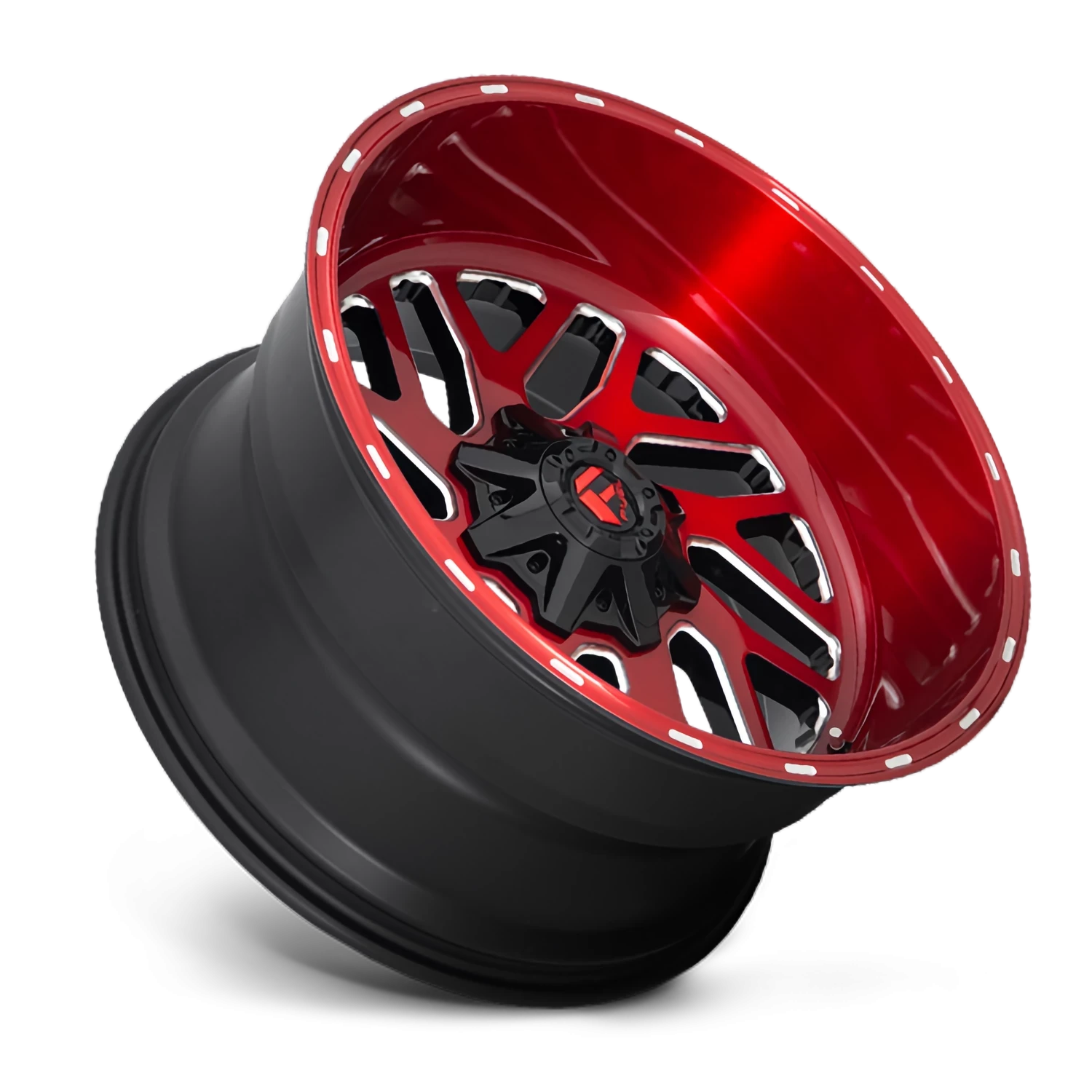 Fuel Triton 22x12" 6x135mm 106.1mm CB -44mm Candy Red Milled