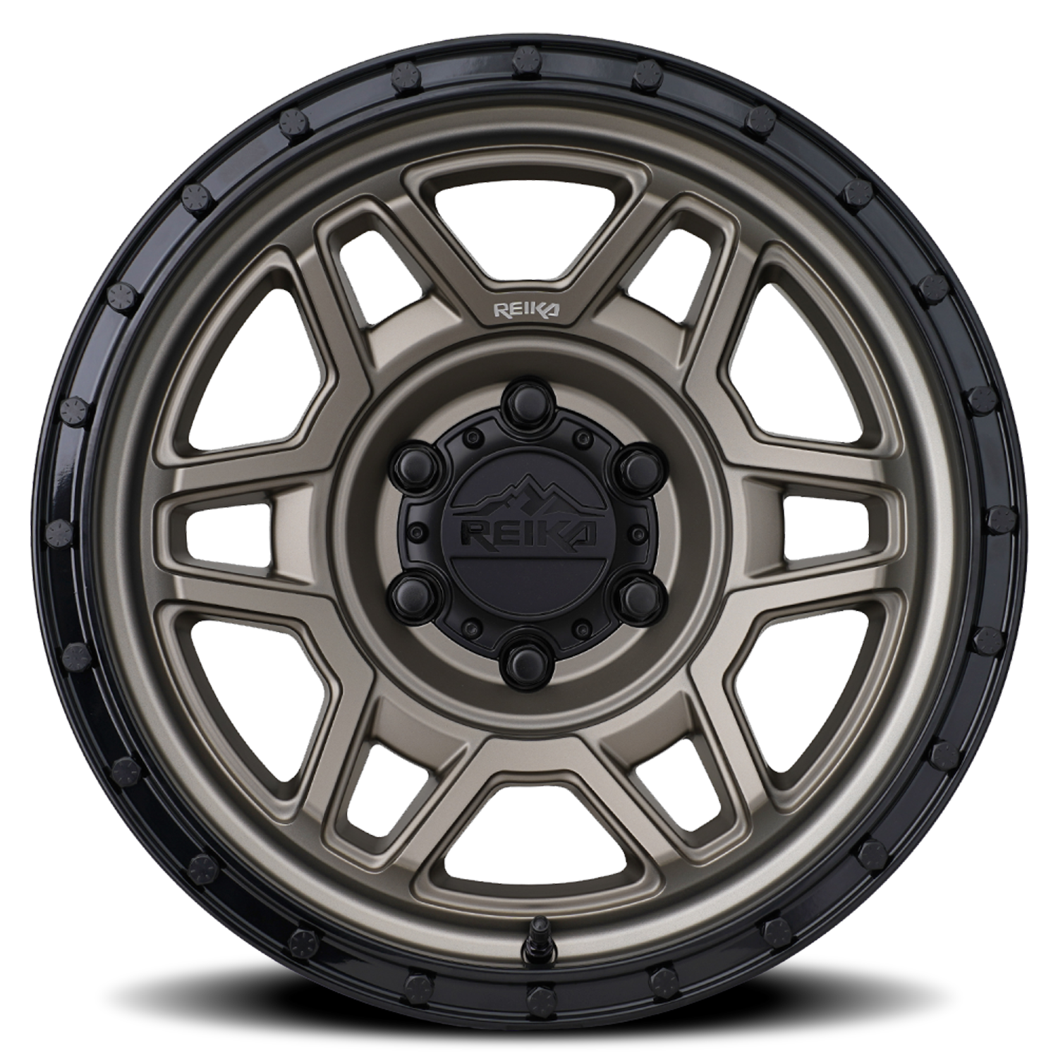 Reika Trooper R40 17x8.5" 6x139.7mm 106.1mm CB 0mm Bronze Black Ring