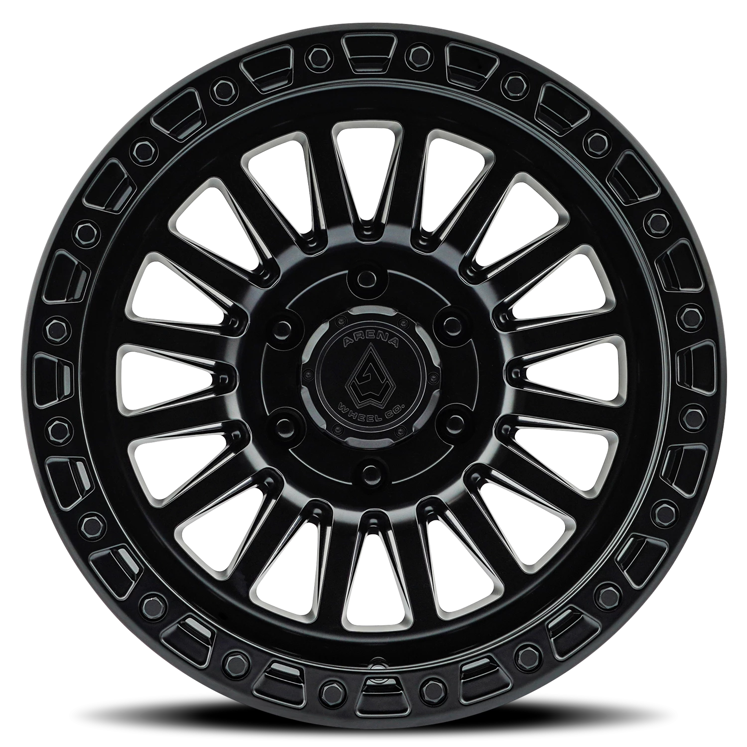Arena Trophy 17x9" 6x139.7mm 106.1mm CB -12mm Satin Black