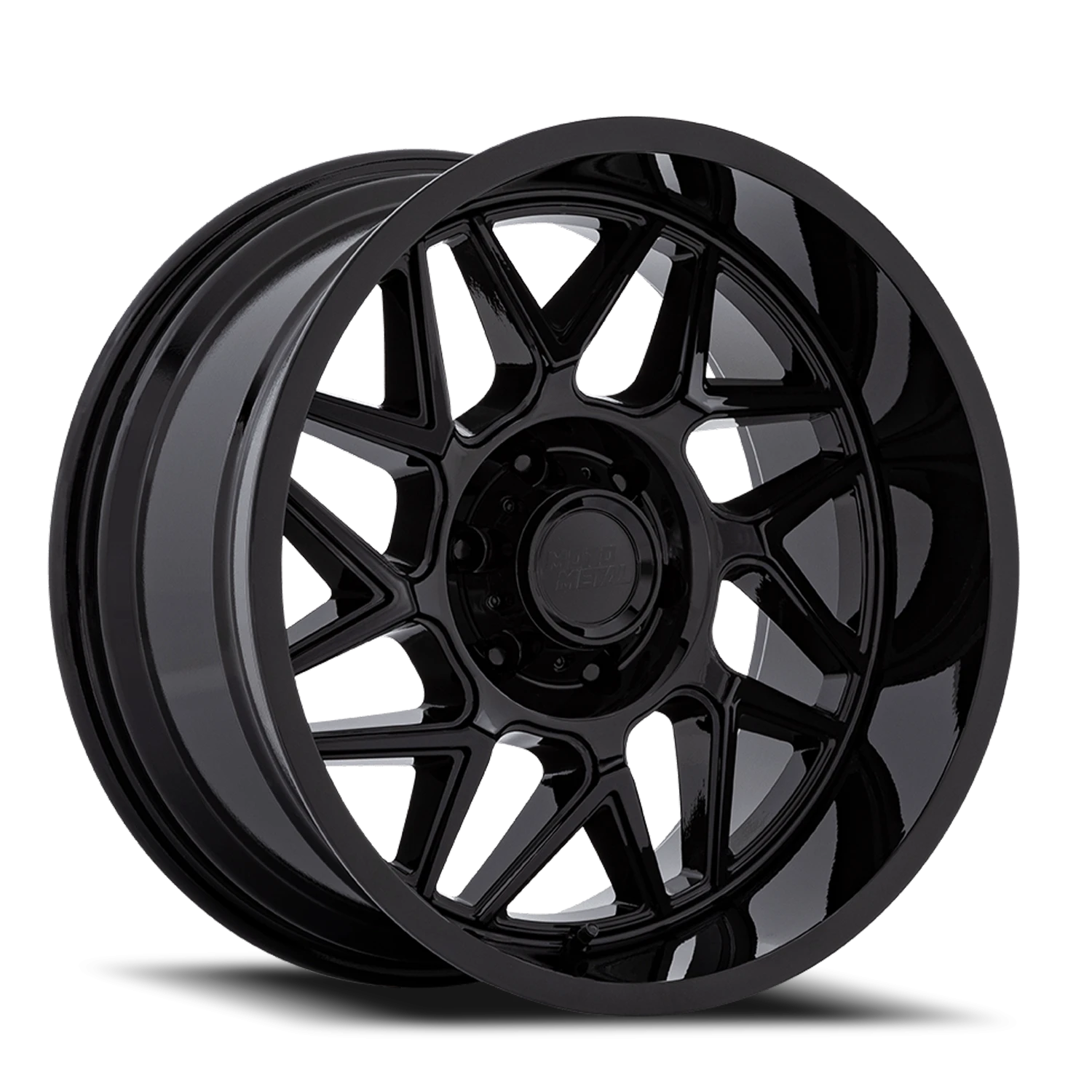 Moto Metal Turbine MO812 BX 20x10 -18 5x139.7mm 78.1mm Gloss Black