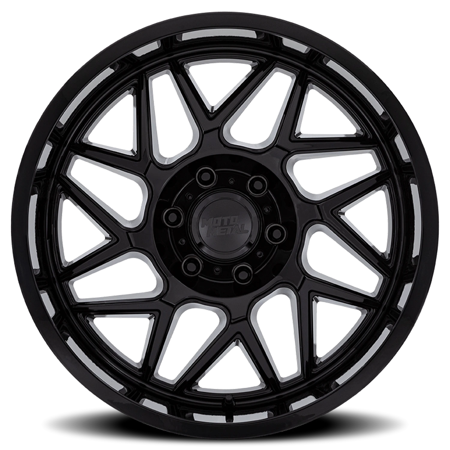 Moto Metal Turbine MO812 20x10" 5x139.7mm 78.1mm CB -18mm Gloss Black