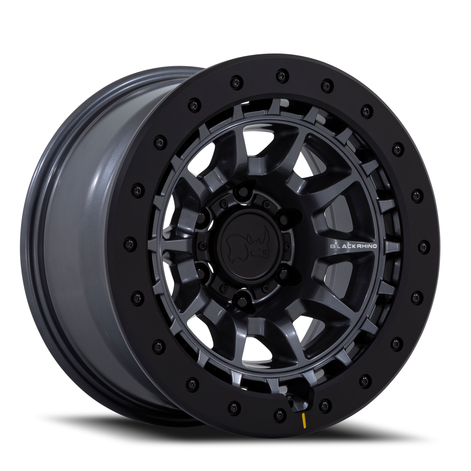 Black Rhino Tusk 17x8.5" 6x135mm 87.1mm CB -10mm Matte Gunmetal