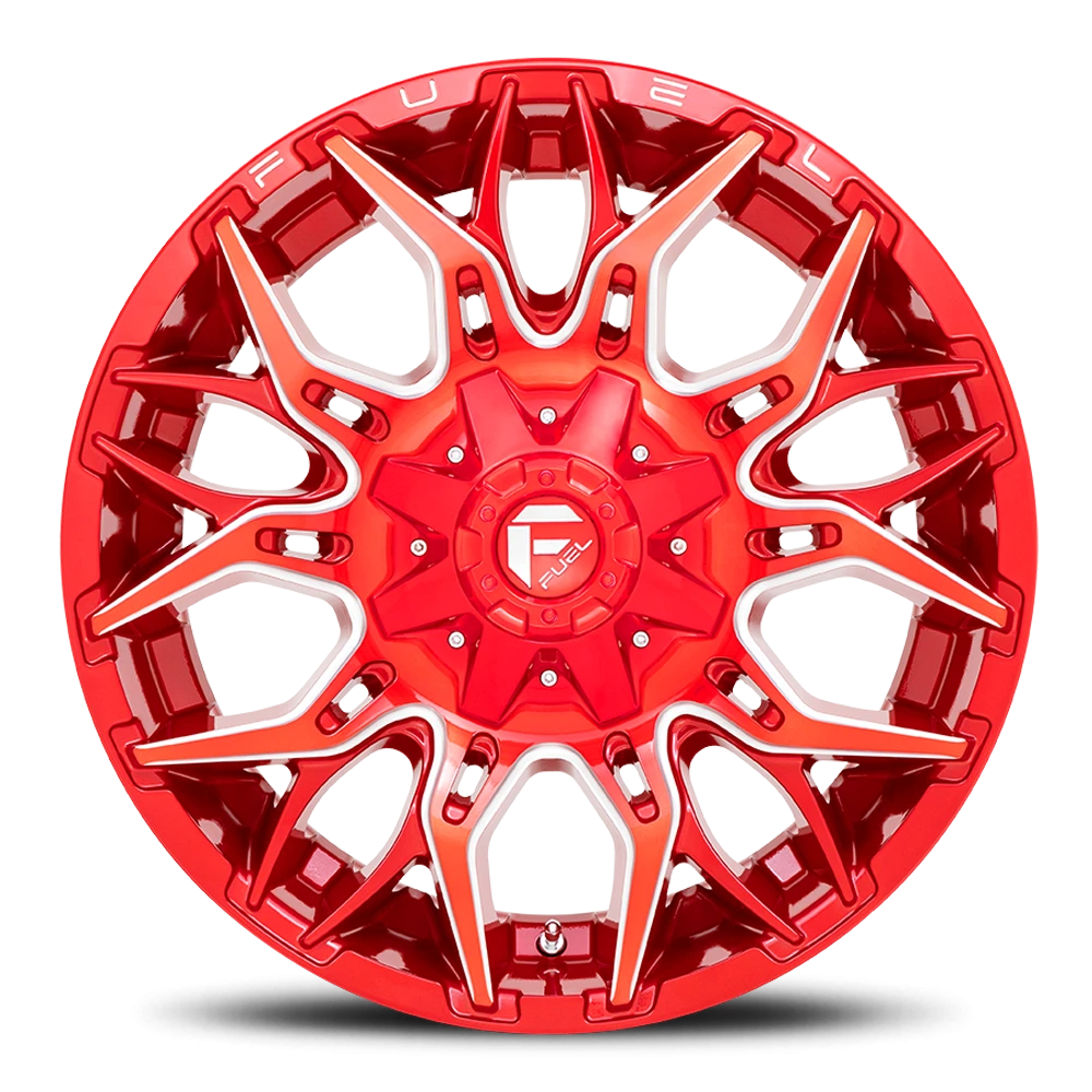 Fuel Twitch 22x12" 8x165.1mm 125.2mm CB -44mm Candy Red Milled