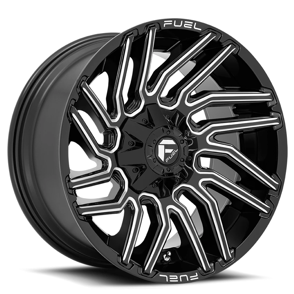 Fuel Typhoon 20x9" 6x135mm 106.1mm CB +1mm Gloss Black Milled