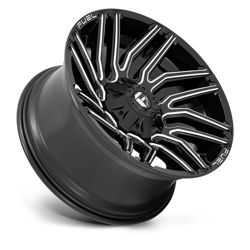Fuel Typhoon 20x9" 6x135mm 106.1mm CB +1mm Gloss Black Milled
