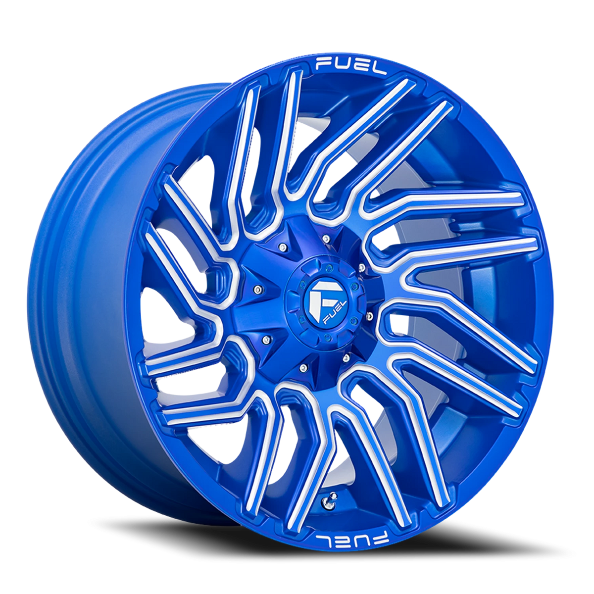 Fuel Typhoon 22x12 -44 5x114.3mm 78mm Anodized Blue Milled