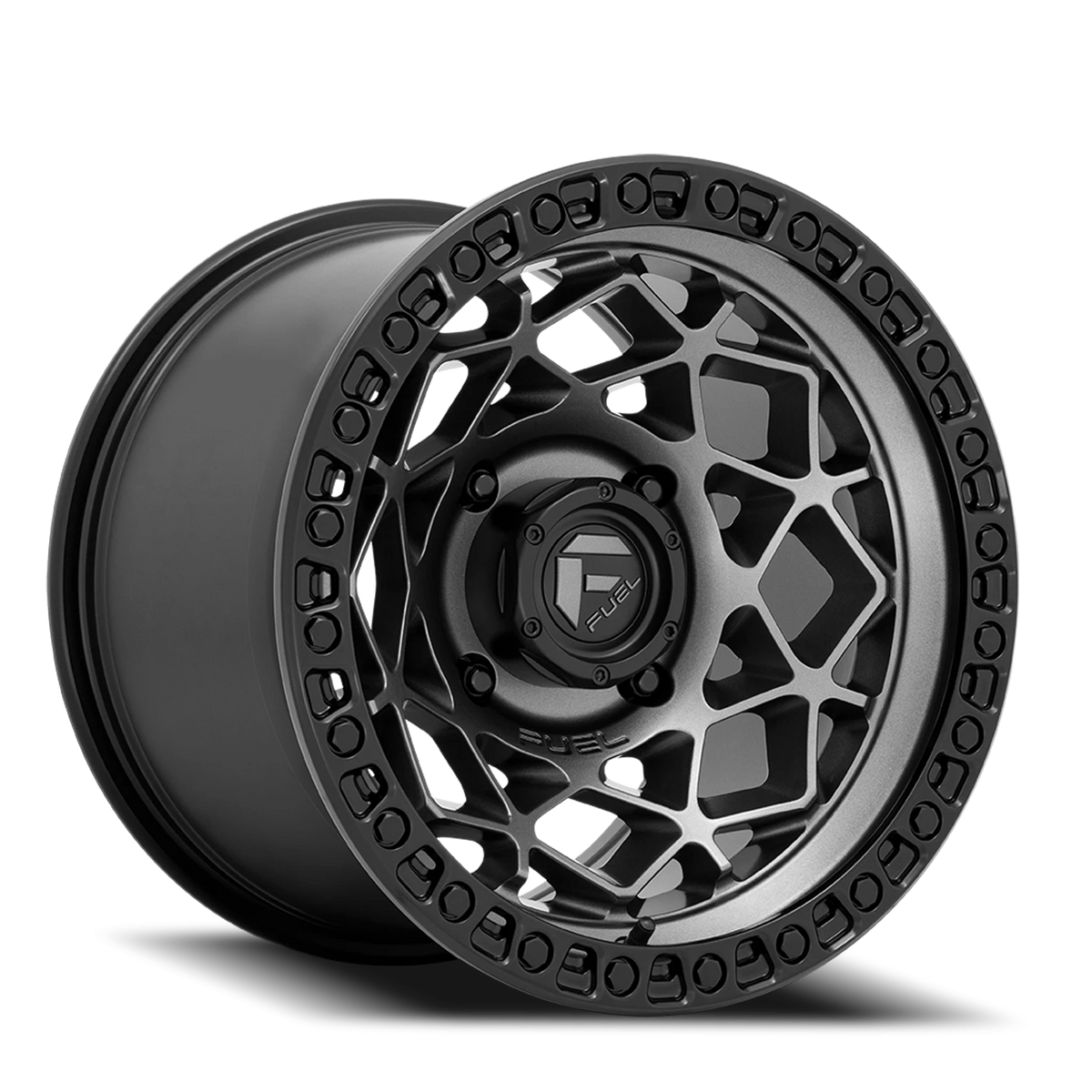 Fuel Unit UTV 15x10 +0 4x156mm 132mm Gunmetal Matte Black Ring