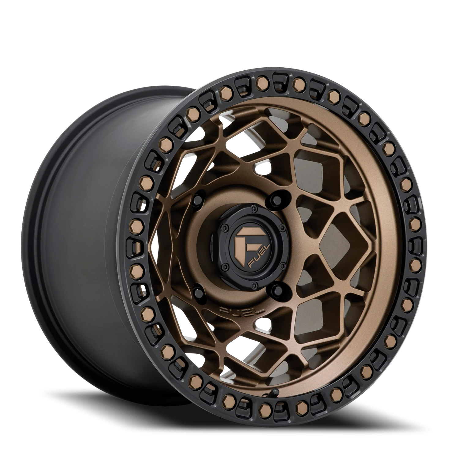Fuel Unit UTV 15x7" 4x156mm 132mm CB +10mm Bronze Matte Black Ring