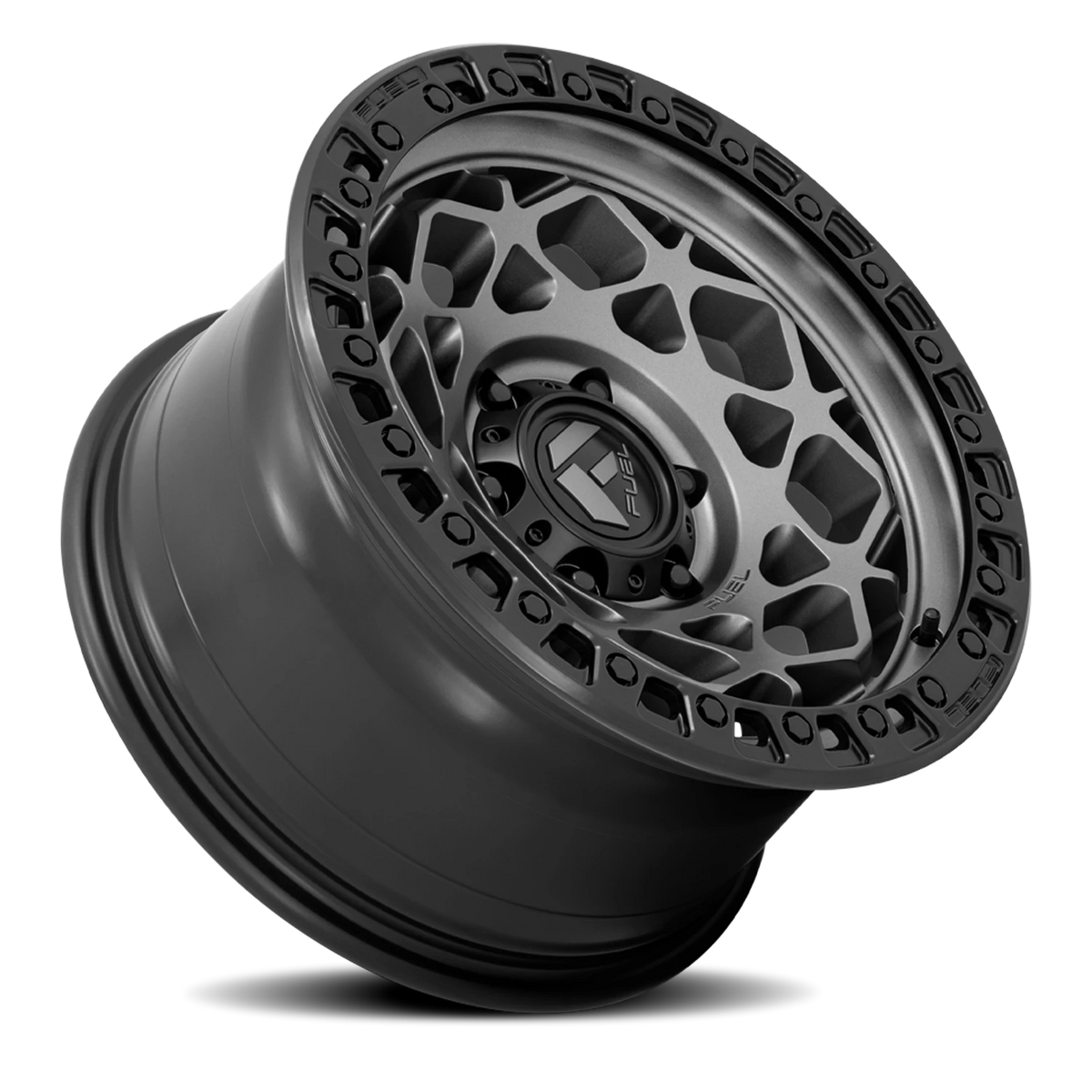 Fuel Unit 17x9 +1 6x120mm 66.9mm Gunmetal Matte Black Ring