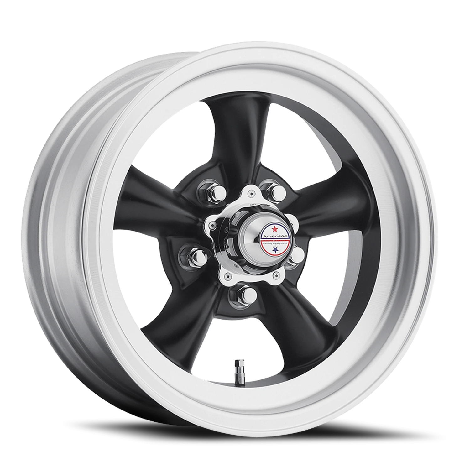 American Racing Torq Thrust D 15x7" 5x114.3mm 83.06mm CB -6mm Satin Black Machined Lip