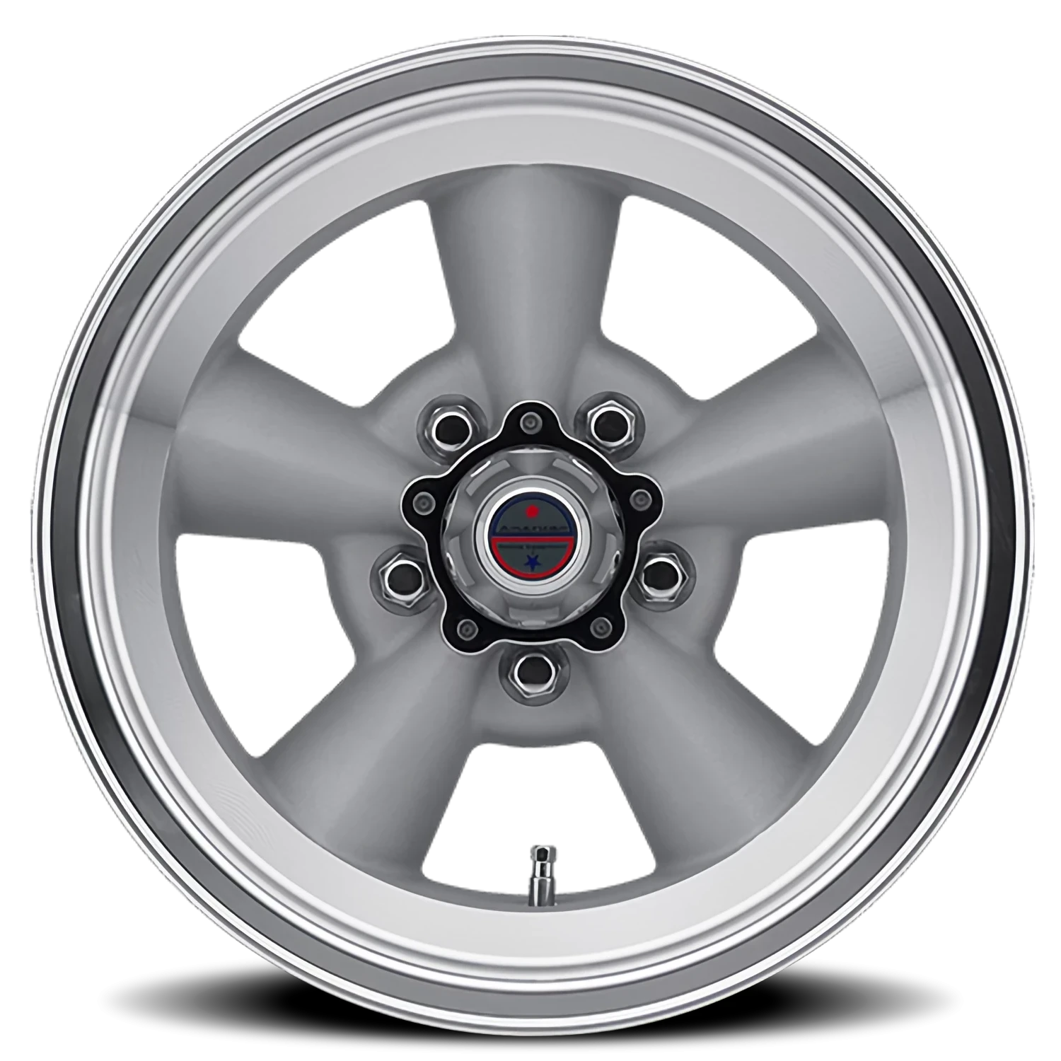 American Racing Torq Thrust Original VN309 17x8 +0 5x139.7mm 83.06mm Vintage Silver Machined Lip