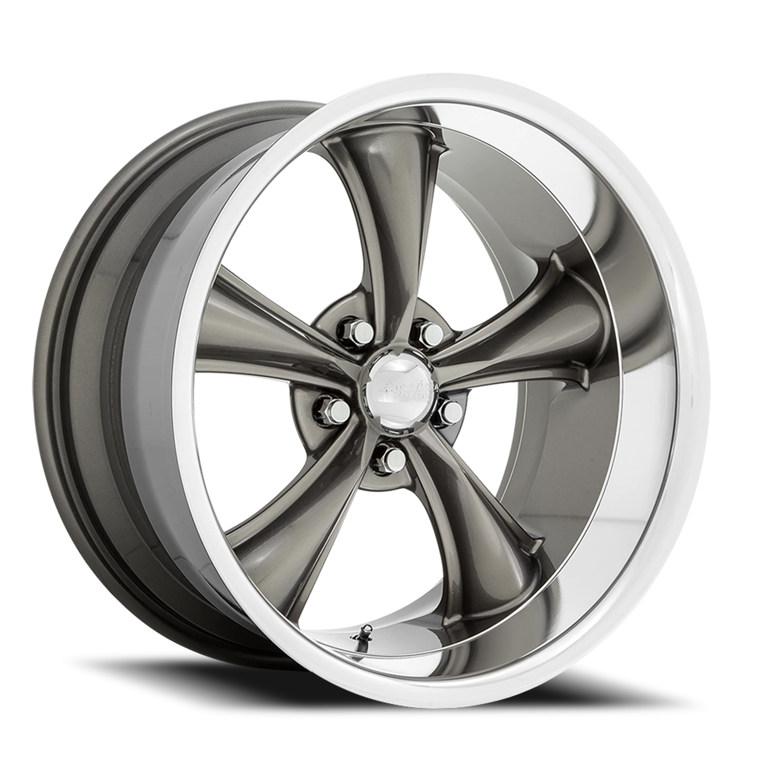 American Racing Boss TT 20x8.5" 5x120.65mm 72.56mm CB +2mm Graphite Diamond Cut Lip
