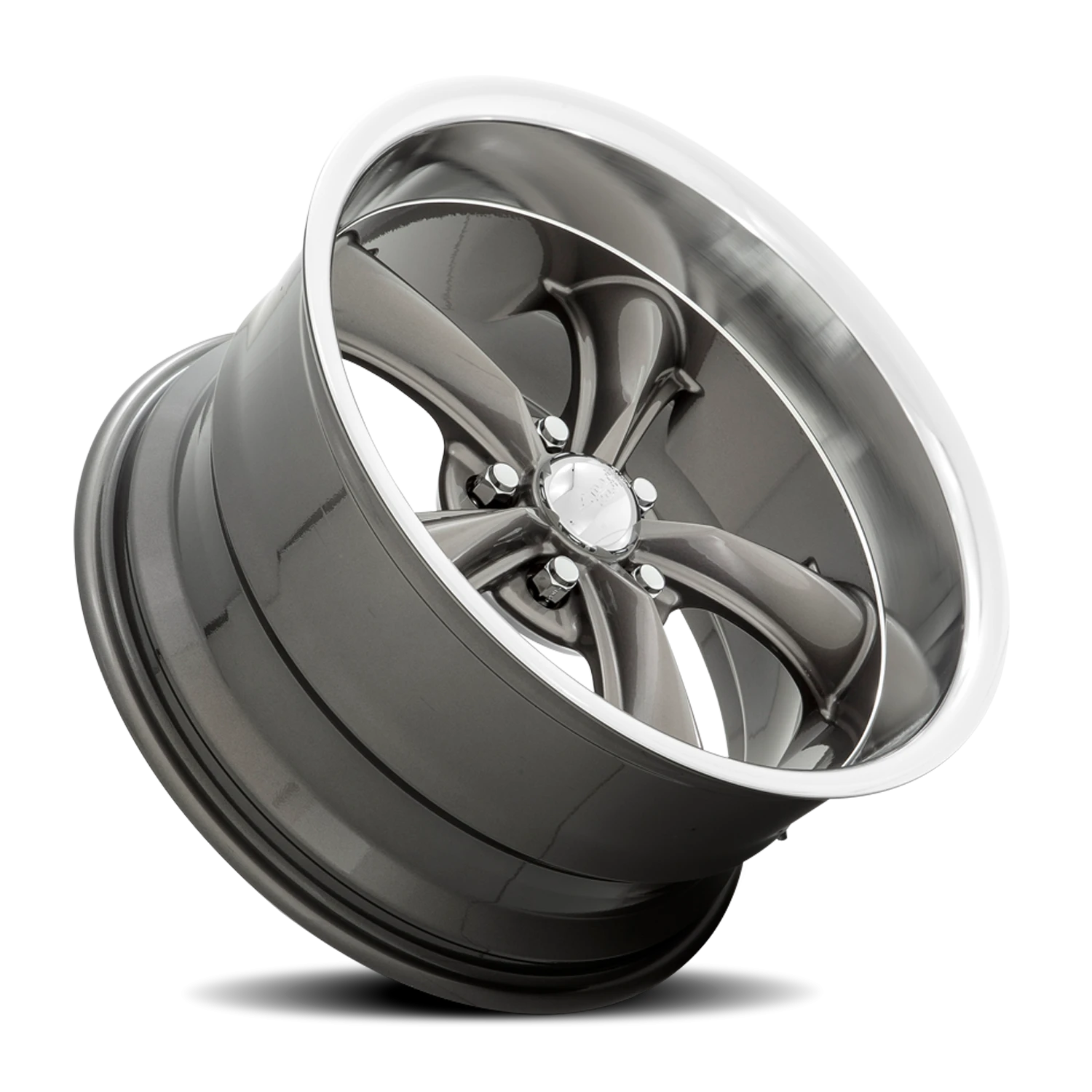 American Racing Boss TT 20x8.5" 5x120.65mm 72.56mm CB +2mm Graphite Diamond Cut Lip