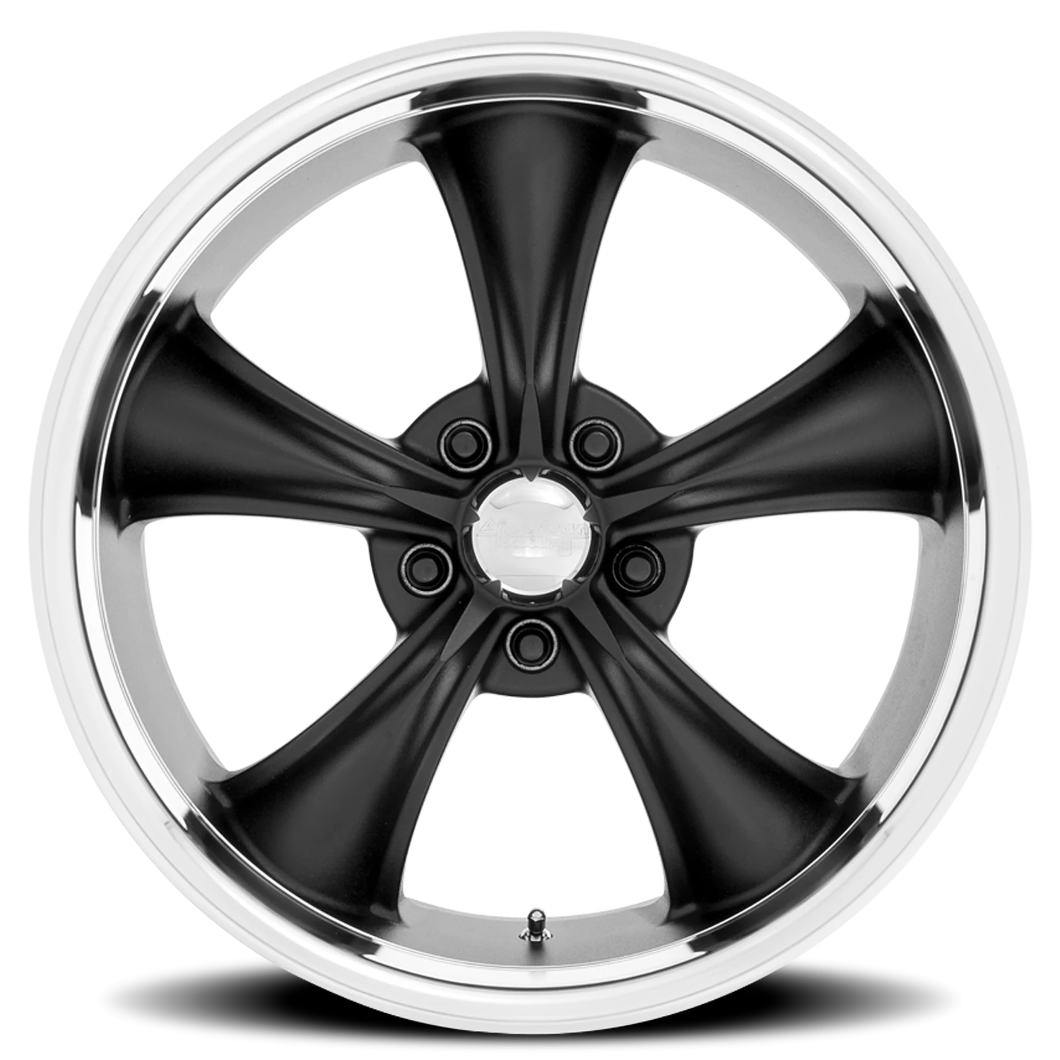 American Racing Boss TT 20x10" 5x115mm 72.56mm CB +20mm Textured Black Diamond Cut Lip