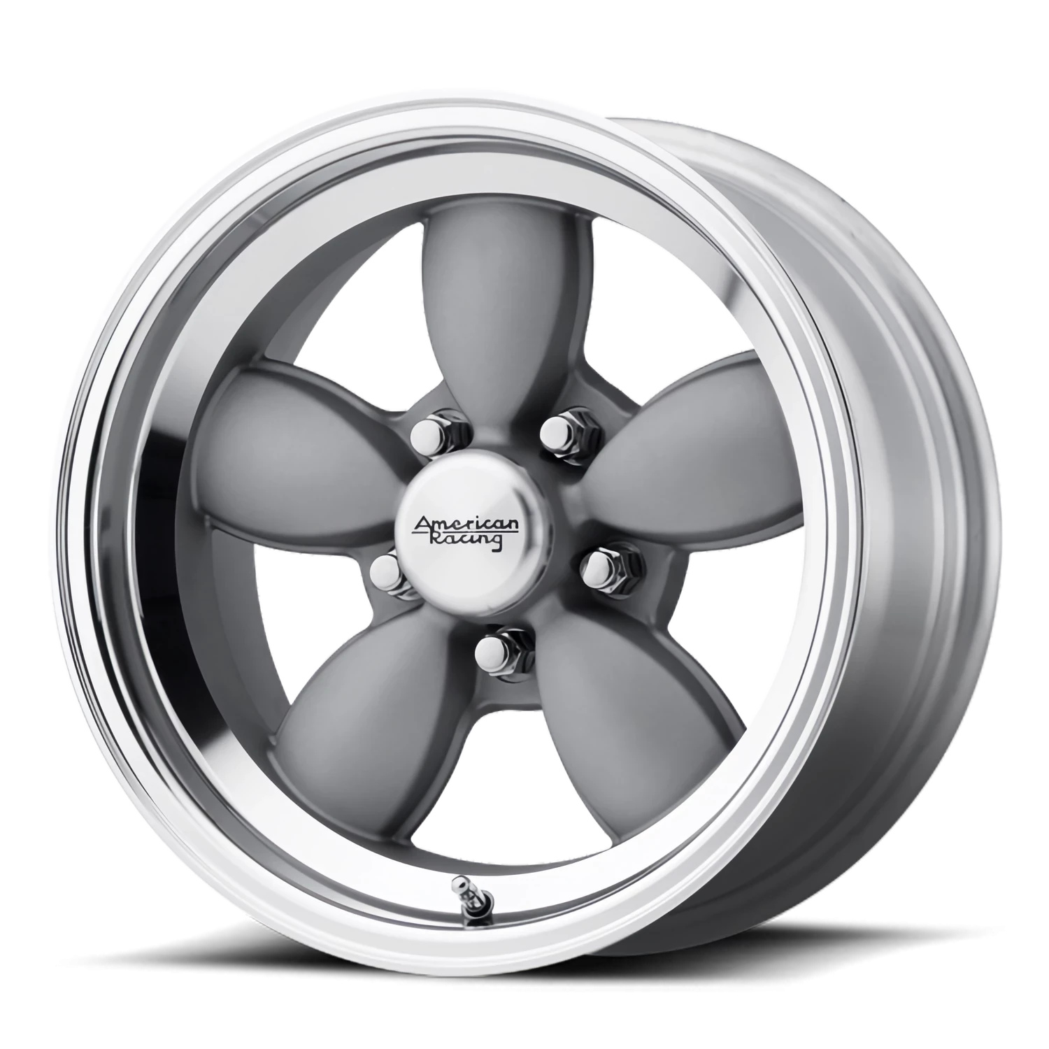 American Racing VN504 GY 17x7 +0 5x114.3mm 72.6mm Mag Gray Mirror Lip