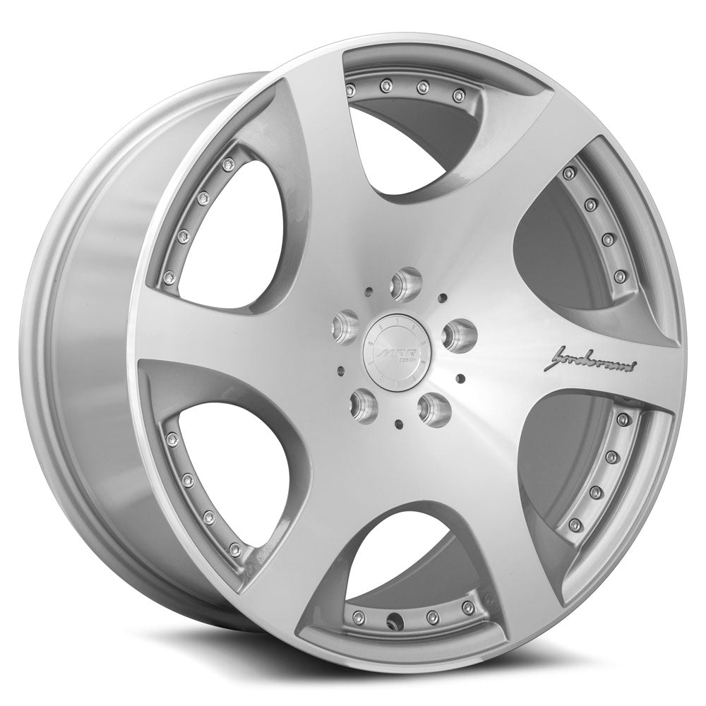 MRR VP3 19x9.5 15-45 mm 66.6 - 74.1mm Silver Machined Face