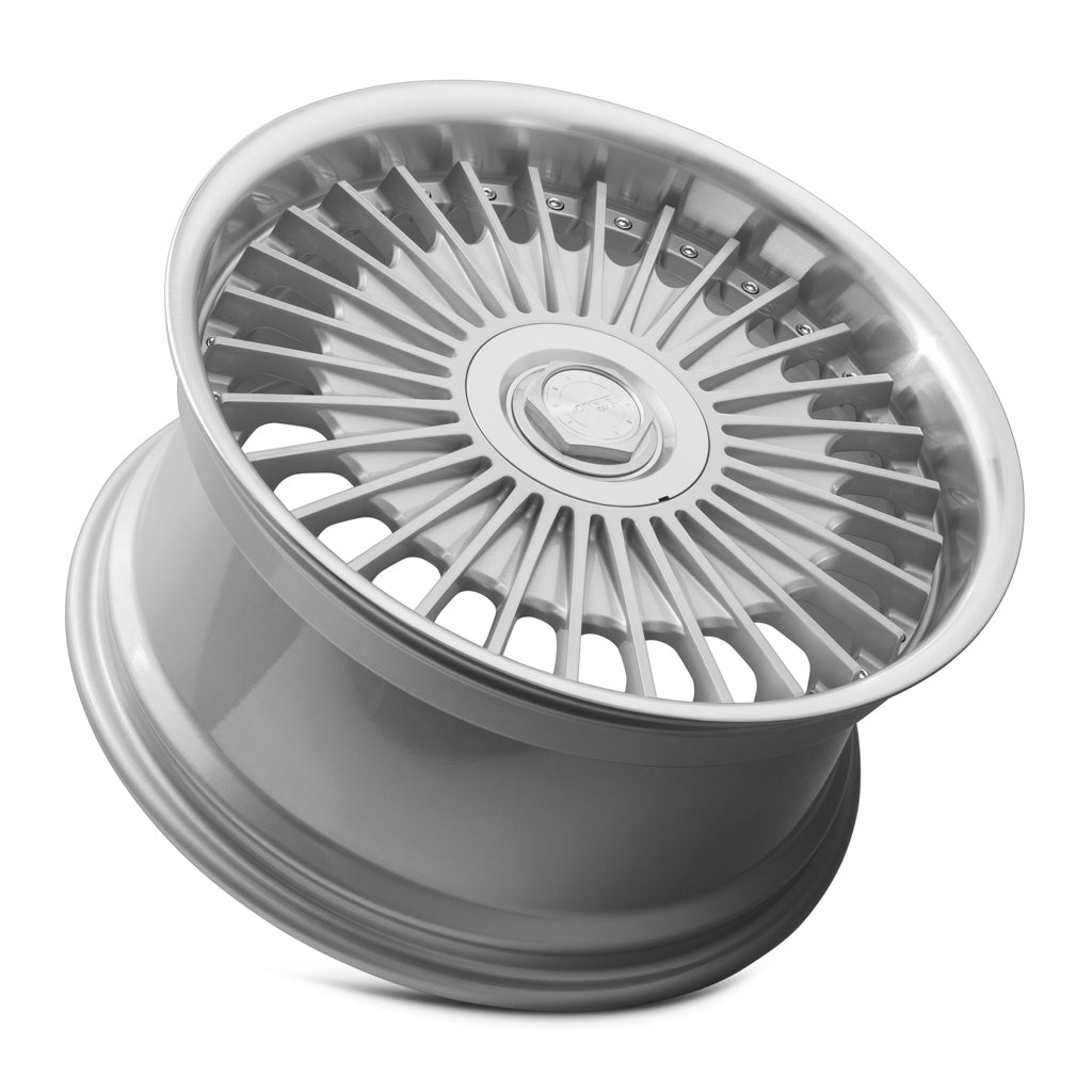 MRR VP4 19x9.5 40 5x114.3mm 73.1mm Silver Machined Lip