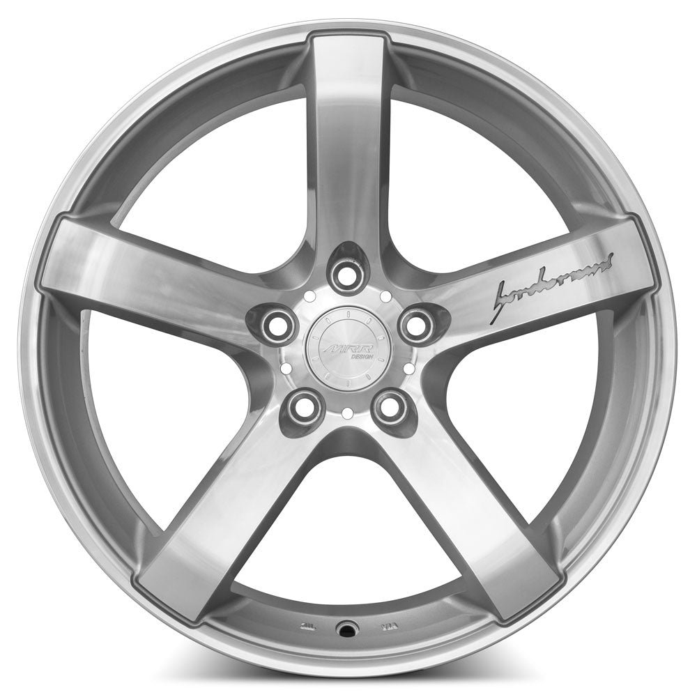 MRR VP5 18x8.5 35 5x120mm 72.6mm Silver Machined Face