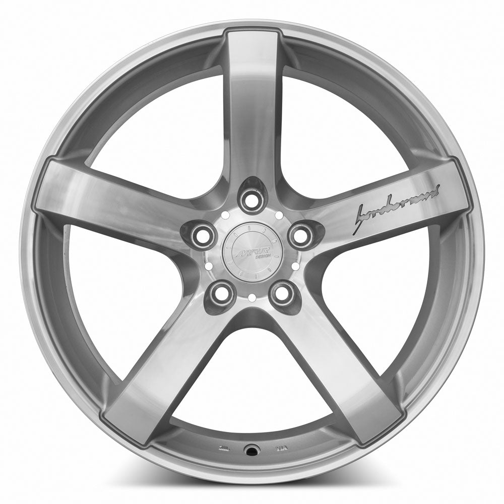 MRR VP5 18x9.5 40 5x114.3mm 73.1mm Silver Machined Face