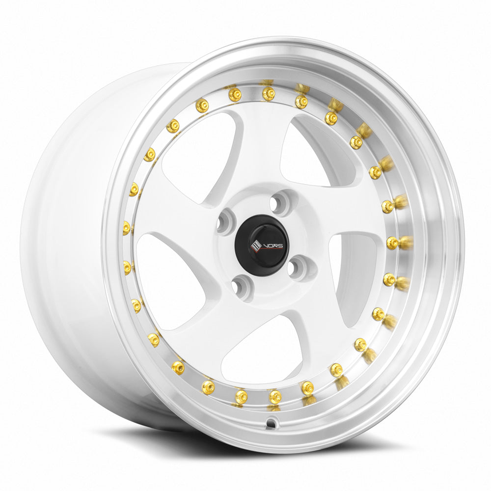 Vors VR2 15x8 20 4x98mm 73.1mm White Machine Lip