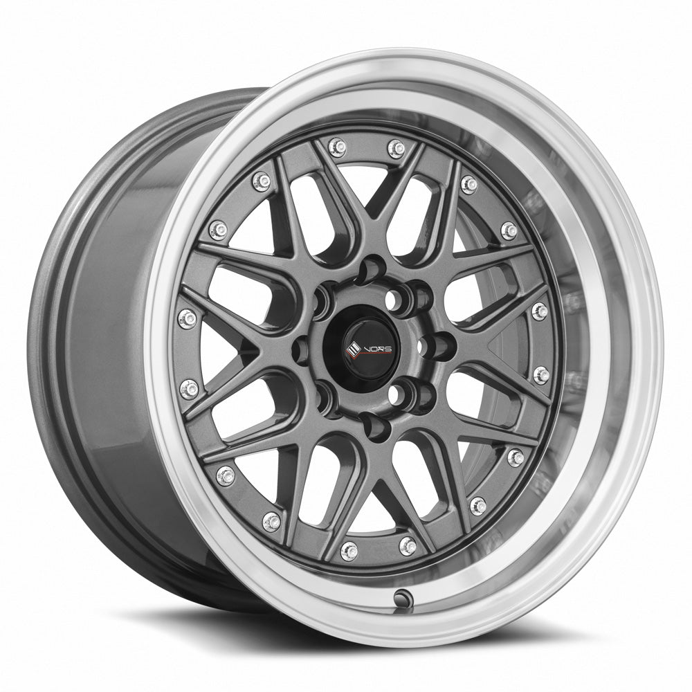 Vors VR7 15x8 0 4x98mm 73.1mm Gun Metal Machine Lip