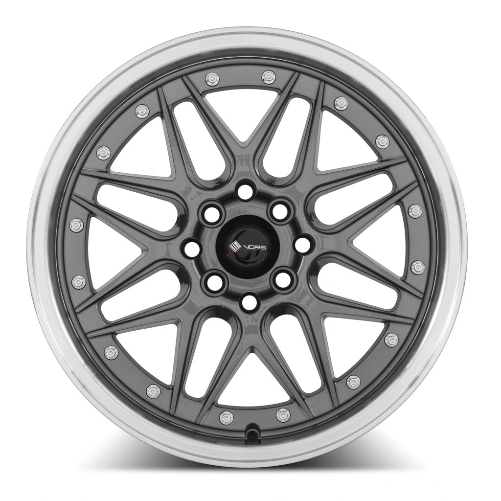 Vors VR7 16x7 38 4x100mm 73.1mm Gun Metal Machine Lip