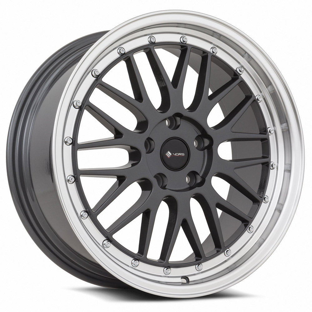Vors VR8 18x8 35 5x105mm 73.1mm Hyper Black Machined Lip
