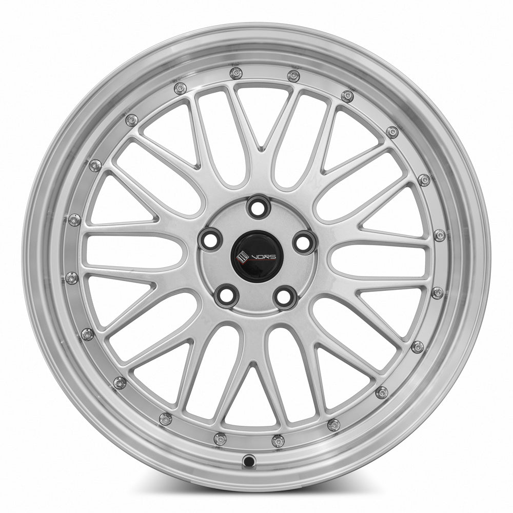 Vors VR8 18x8 35 5x112mm 73.1mm Silver Machined Lip