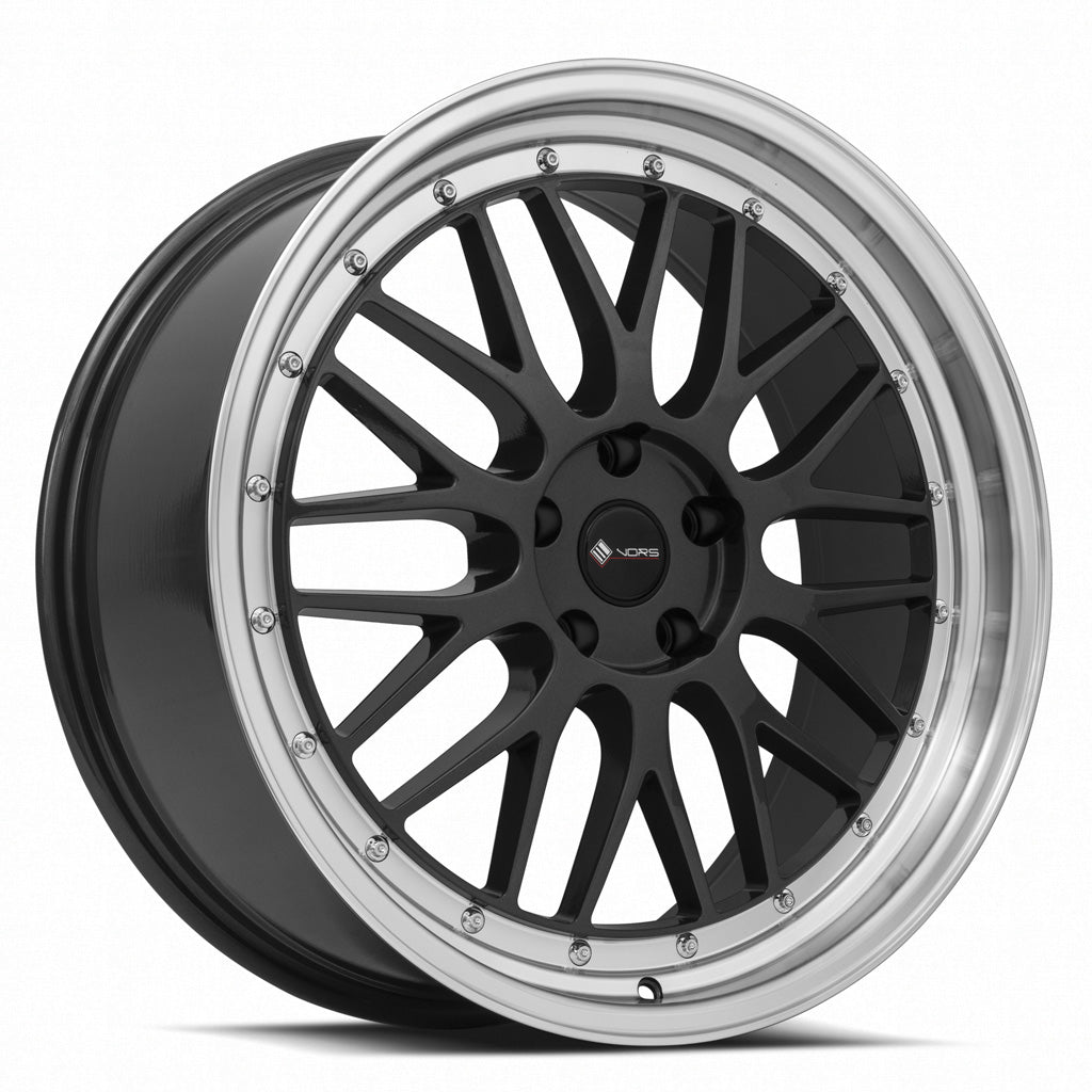 Vors VR8 20x8.5 35 5x120mm 73.1mm Hyper Black Machined Lip