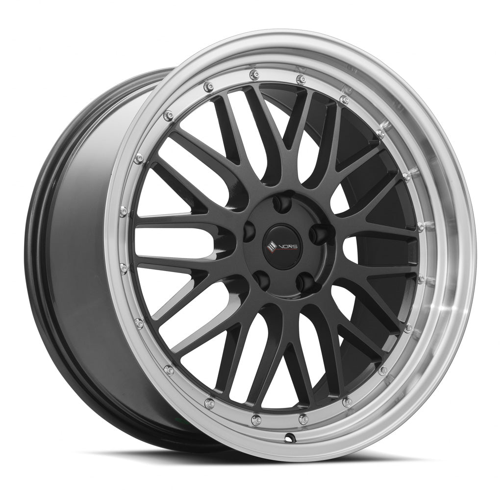 Vors VR8 20x9.5 35 5x115mm 73.1mm Hyper Black Machined Lip